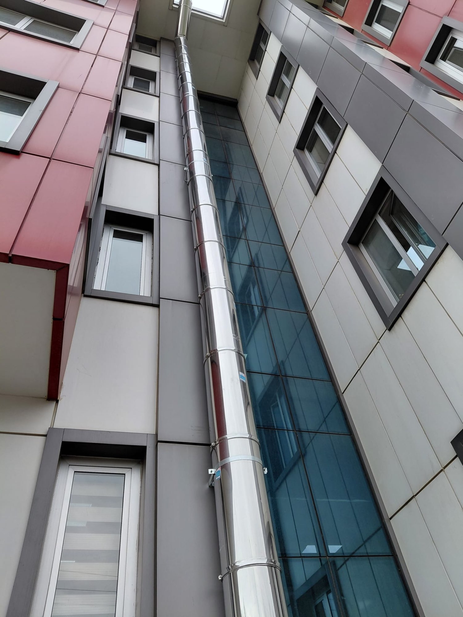 Baca tesisatı dış görünüm