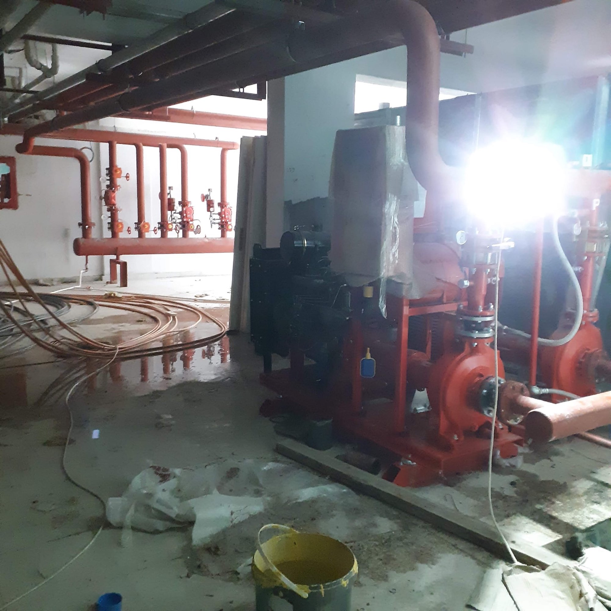 Yangın tesisatı boru hattı, Pratik Mekanik saha uygulaması